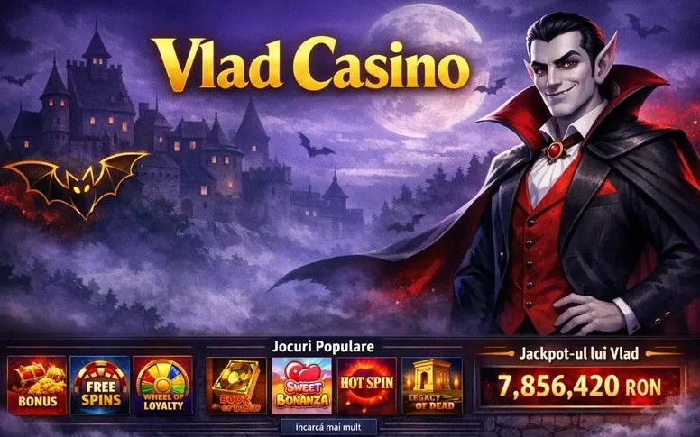Vlad Casino home page hero banner